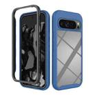 For Google Pixel 9 Pro XL Starry Sky Solid Color Shockproof TPU Clear PC Phone Case(Dark Blue) - 1