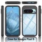 For Google Pixel 9 / 9 Pro Starry Sky Solid Color Shockproof TPU Clear PC Phone Case(Black) - 3