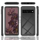 For Google Pixel 7 Pro Starry Sky Solid Color Shockproof TPU Clear PC Phone Case(Pink) - 3