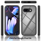 For Google Pixel 9a Starry Sky Solid Color Shockproof TPU Clear PC Phone Case(Black) - 2