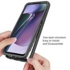 Motorola Moto G Stylus 5G 2024 Starry Sky Solid Color Shockproof TPU Clear PC Phone Case(Black) - 3