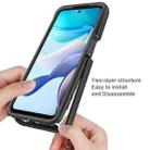 For Motorola Moto G 5G 2023 Starry Sky Solid Color Shockproof TPU Clear PC Phone Case(Black) - 3