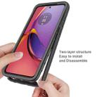 For Motorola Moto G84 Starry Sky Solid Color Shockproof TPU Clear PC Phone Case(Purple) - 3