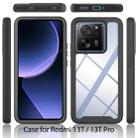 For Xiaomi 13T / 13T Pro Starry Sky Solid Color Shockproof TPU Clear PC Phone Case(Dark Blue) - 2