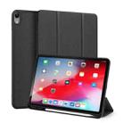 For iPad Air 11 2025 / 2024 / 2022 / 2020 10.9 DUX DUCIS Domo Series Horizontal Flip Magnetic TPU + PU Leather Case with Three-folding Holder & Pen Slot(Black) - 1