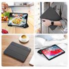 For iPad Air 2022 / 2020 10.9 DUX DUCIS Domo Series Horizontal Flip Magnetic TPU + PU Leather Case with Three-folding Holder & Pen Slot(Black) - 3