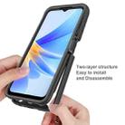 For OPPO A17 4G Starry Sky Solid Color Shockproof TPU Clear PC Phone Case(Black) - 3