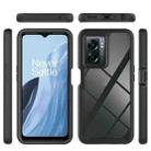 For OPPO A57 / A57s / A77 Starry Sky Solid Color Shockproof TPU Clear PC Phone Case(Black) - 2