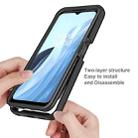 For OPPO A57 / A57s / A77 Starry Sky Solid Color Shockproof TPU Clear PC Phone Case(Black) - 3