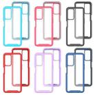 For T-Mobile REVVL V+ 5G Starry Sky Solid Color Shockproof TPU Clear PC Phone Case(Sky Blue) - 2