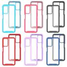 For T-Mobile REVVL V+ 5G Starry Sky Solid Color Shockproof TPU Clear PC Phone Case(Red) - 2