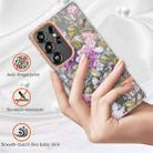 For Samsung Galaxy S25 Ultra 5G Flowers and Plants Series IMD TPU Phone Case(Purple Peony) - 3