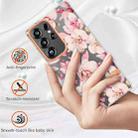 For Samsung Galaxy S25 Ultra 5G Flowers and Plants Series IMD TPU Phone Case(Pink Gardenia) - 3
