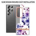 For Samsung Galaxy S25 Ultra 5G Flowers and Plants Series IMD TPU Phone Case(Purple Begonia) - 2