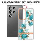 For Samsung Galaxy S25 Ultra 5G Flowers and Plants Series IMD TPU Phone Case(Blue Rose) - 2