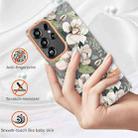 For Samsung Galaxy S25 Ultra 5G Flowers and Plants Series IMD TPU Phone Case(Green Gardenia) - 3