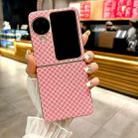 For OPPO Find N3 Flip Sparkling Diamond Rhombus PC Phone Case(Pink) - 2