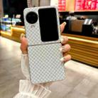 For OPPO Find N3 Flip Sparkling Diamond Rhombus PC Phone Case(Silver) - 2