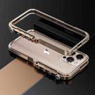 For iPhone 16 Pro Max Mechanical Armor Creative Metal Frame Aluminum Alloy Phone Case(Gold) - 1