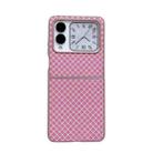 For Huawei nova Flip Sparkling Diamond Rhombus PC Phone Case(Pink) - 1