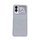 For Huawei nova Flip Sparkling Diamond Rhombus PC Phone Case(Silver) - 1