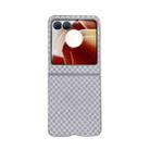 For Motorola Razr 50 Sparkling Diamond Rhombus PC Phone Case(Silver) - 1