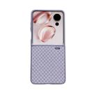 For Honor Magic V Flip Sparkling Diamond Rhombus PC Phone Case(Purple) - 1