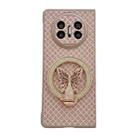 For Huawei Mate X3 / X5 Sparkling Diamond Rhombus PC Phone Case with Holder(Gold) - 1