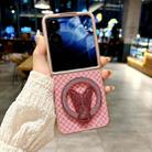 For Xiaomi Mix Flip Sparkling Diamond Rhombus PC Phone Case with Holder(Pink) - 2