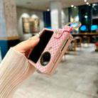 For OPPO Find N3 Flip Sparkling Diamond Rhombus PC Phone Case with Ring(Purple) - 3