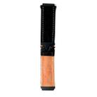 20mm Snap Button Brushed Plush Watch Band(Black Orange) - 1