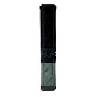 20mm Snap Button Brushed Plush Watch Band(Black Army Green) - 1