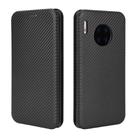 For Huawei Mate 30 Pro Carbon Fiber Texture Horizontal Flip TPU + PC + PU Leather Case with Card Slot(Black) - 2