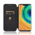 For Huawei Mate 30 Pro Carbon Fiber Texture Horizontal Flip TPU + PC + PU Leather Case with Card Slot(Black) - 3