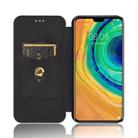 For Huawei Mate 30 Carbon Fiber Texture Horizontal Flip TPU + PC + PU Leather Case with Card Slot(Black) - 3