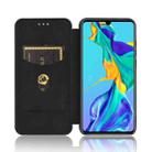 For Huawei P30 Carbon Fiber Texture Horizontal Flip TPU + PC + PU Leather Case with Card Slot(Black) - 3