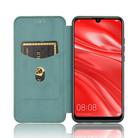 For Huawei Honor 10i / 20i Carbon Fiber Texture Horizontal Flip TPU + PC + PU Leather Case with Card Slot(Green) - 3