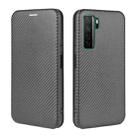 For Huawei nova 7 SE / P40 Lite 5G Carbon Fiber Texture Horizontal Flip TPU + PC + PU Leather Case with Card Slot(Black) - 2