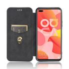 For Huawei nova 6 4G Carbon Fiber Texture Horizontal Flip TPU + PC + PU Leather Case with Card Slot(Black) - 3