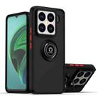 For Xiaomi 15 Pro Q Shadow 1 Series TPU Hybrid PC Phone Case with Ring(Black+Red) - 1