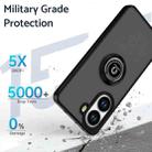 For Xiaomi Poco X7 Pro Q Shadow 1 Series TPU Hybrid PC Phone Case with Ring(Yellow) - 3