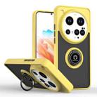 For Xiaomi 15 Ultra Q Shadow 1 Series TPU Hybrid PC Phone Case with Ring(Yellow) - 1