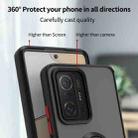 For Xiaomi 11T Q Shadow 1 Series TPU + PC Phone Case with Ring(Yellow) - 3