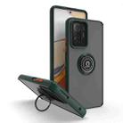For Xiaomi 11T Q Shadow 1 Series TPU + PC Phone Case with Ring(Dark Green) - 1