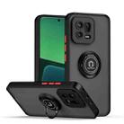 For Xiaomi 13 Q Shadow 1 Series TPU + PC Phone Case with Ring(Black+Red) - 1