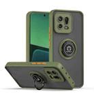 For Xiaomi 13 Q Shadow 1 Series TPU + PC Phone Case with Ring(Army Green) - 1