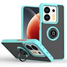 Xiaomi Poco M7 Pro 5G Q Shadow 1 Series TPU + PC Phone Case with Ring(Sky Blue) - 1