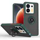 Xiaomi Poco M7 Pro 5G Q Shadow 1 Series TPU + PC Phone Case with Ring(Dark Green) - 1