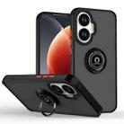 For Xiaomi Poco F7 Q Shadow 1 Series TPU + PC Phone Case with Ring(Black+Red) - 1
