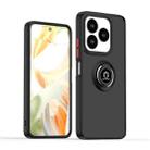 For ZTE V60 Smart Q Shadow 1 Series TPU + PC Phone Case with Ring(Black+Red) - 1